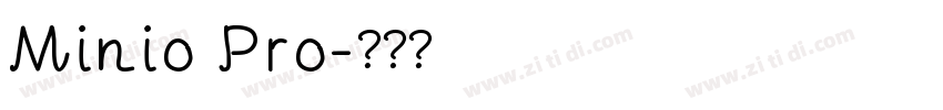 Minio Pro字体转换